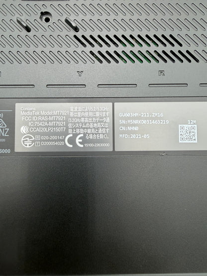 Asus ROG Zephyrus M16 GU603HM-211.ZM16 16" i5  Laptop For Parts or Repair
