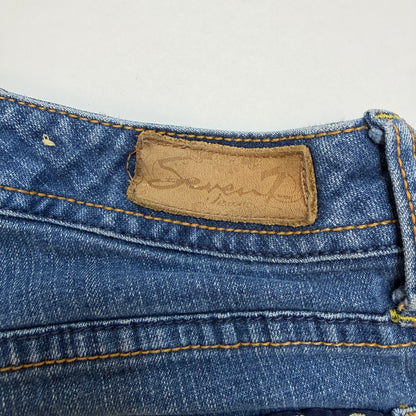 Seven 7 Bootcut Denim Jeans Regular Size 26 RN 109890 Blue Used