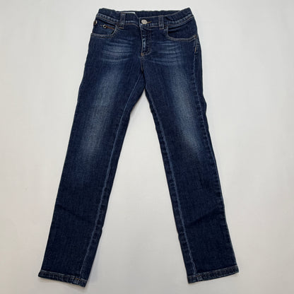 Gucci Kids Girls Dark Wash Blue Denim Skinny Jeans, Size 6