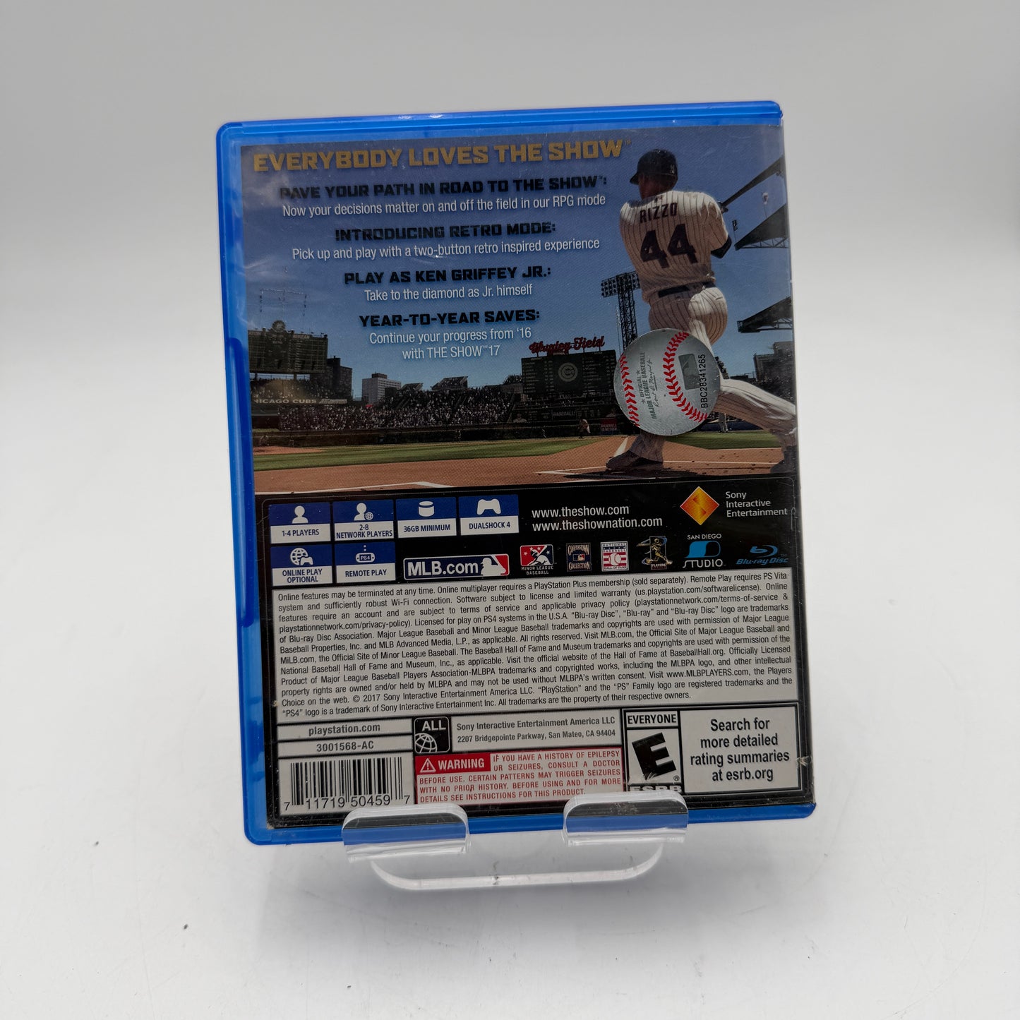 Playstation 4 MLB The Show 17 Video Game with Box