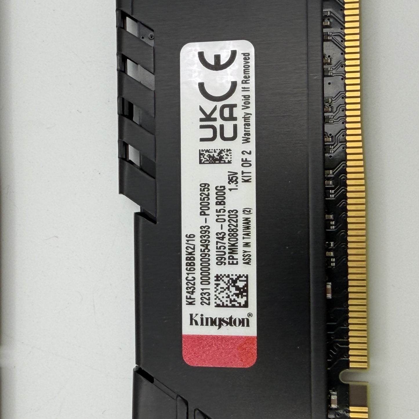 Kingston FURY Beast 16GB (2x8GB) DDR4 Desktop RAM Kit Black