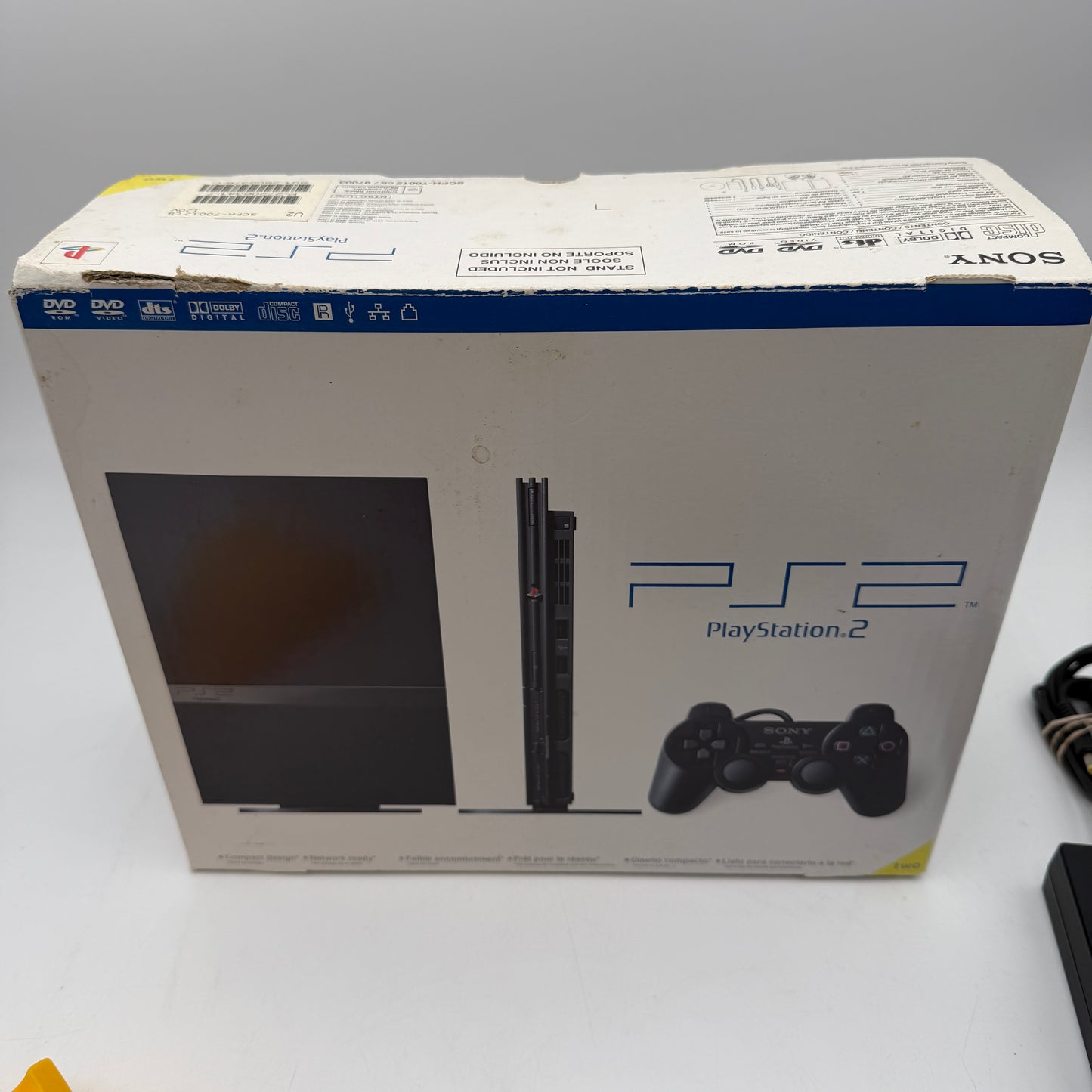 Sony Playstation 2 Slim SPCH-70012 Console Black with Box and Controller