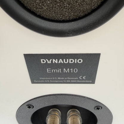 Dynaudio Emit 10 Bookshelf Speakers Pair - White Satin MINTY
