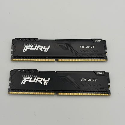 Kingston FURY Beast 16GB (2x8GB) DDR4 Desktop RAM Kit Black