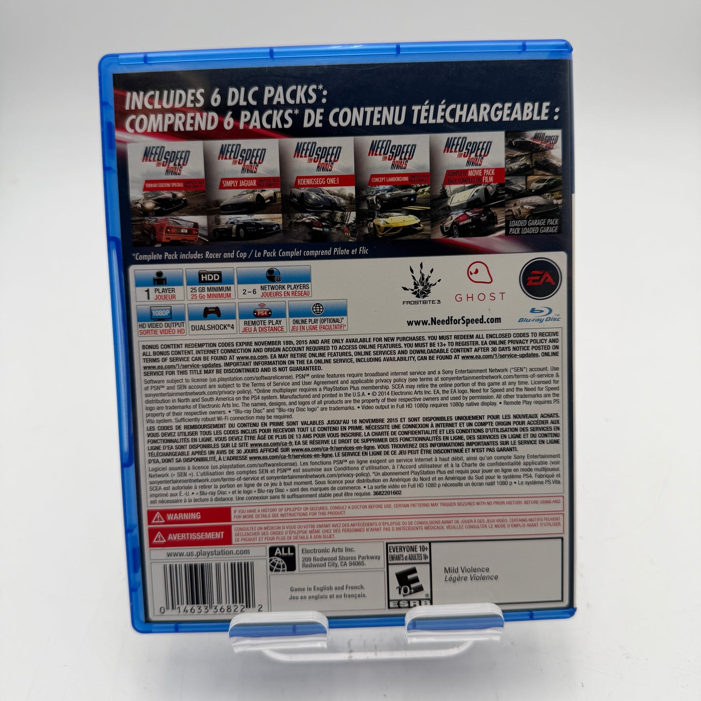 Playstation 4 Need for Speed Rivals Complete Edition Game with Box