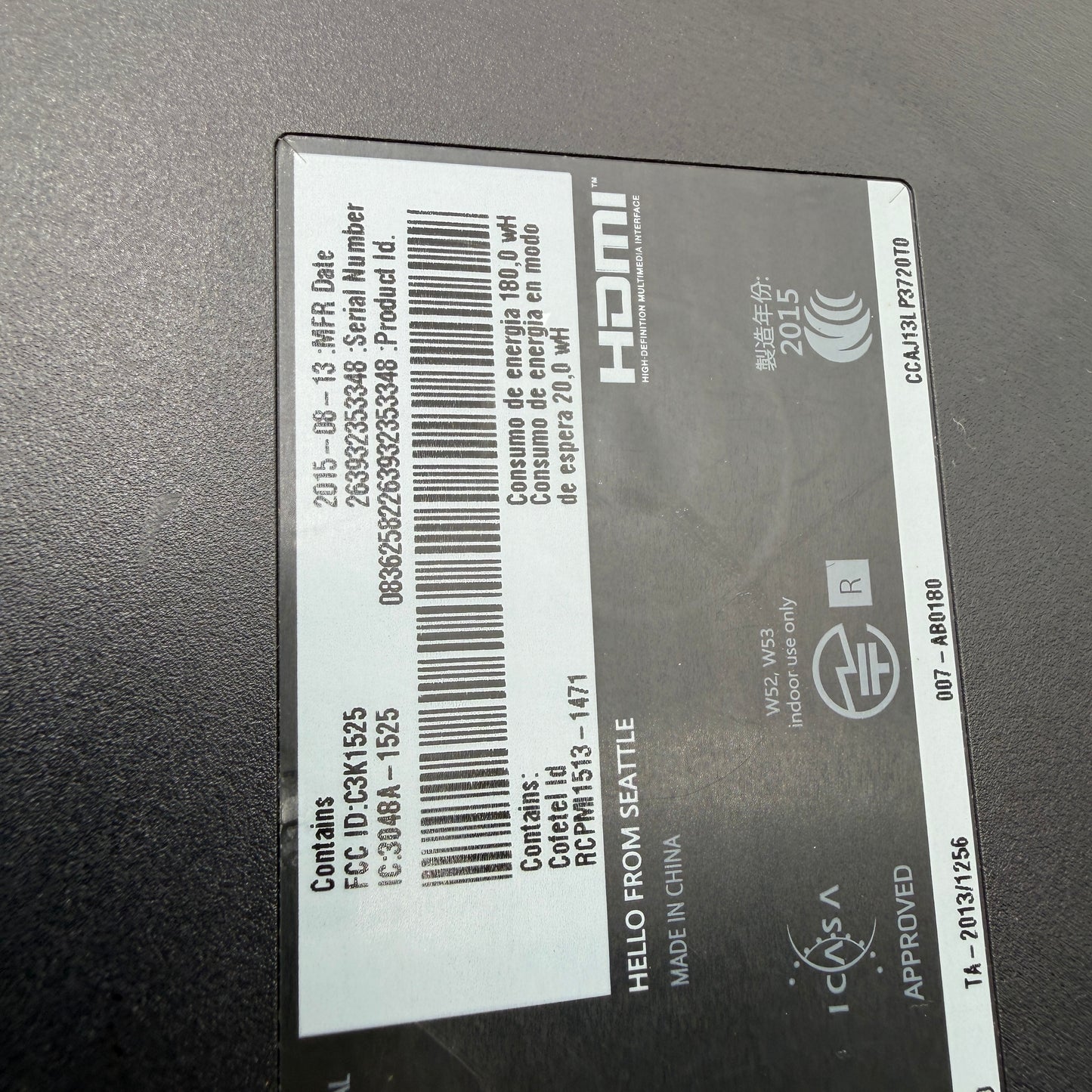 Microsoft Xbox One (1540) 2013 Video Game System Black
