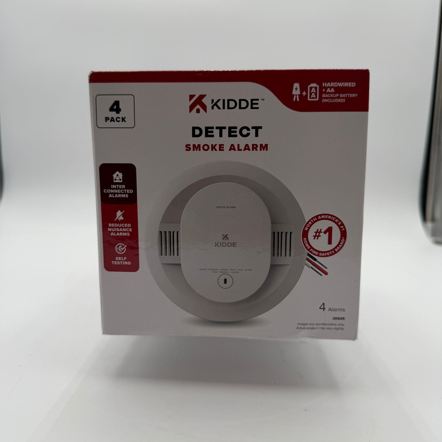 Detect Smoke Alarm 4 Pack New In Box&nbsp;
