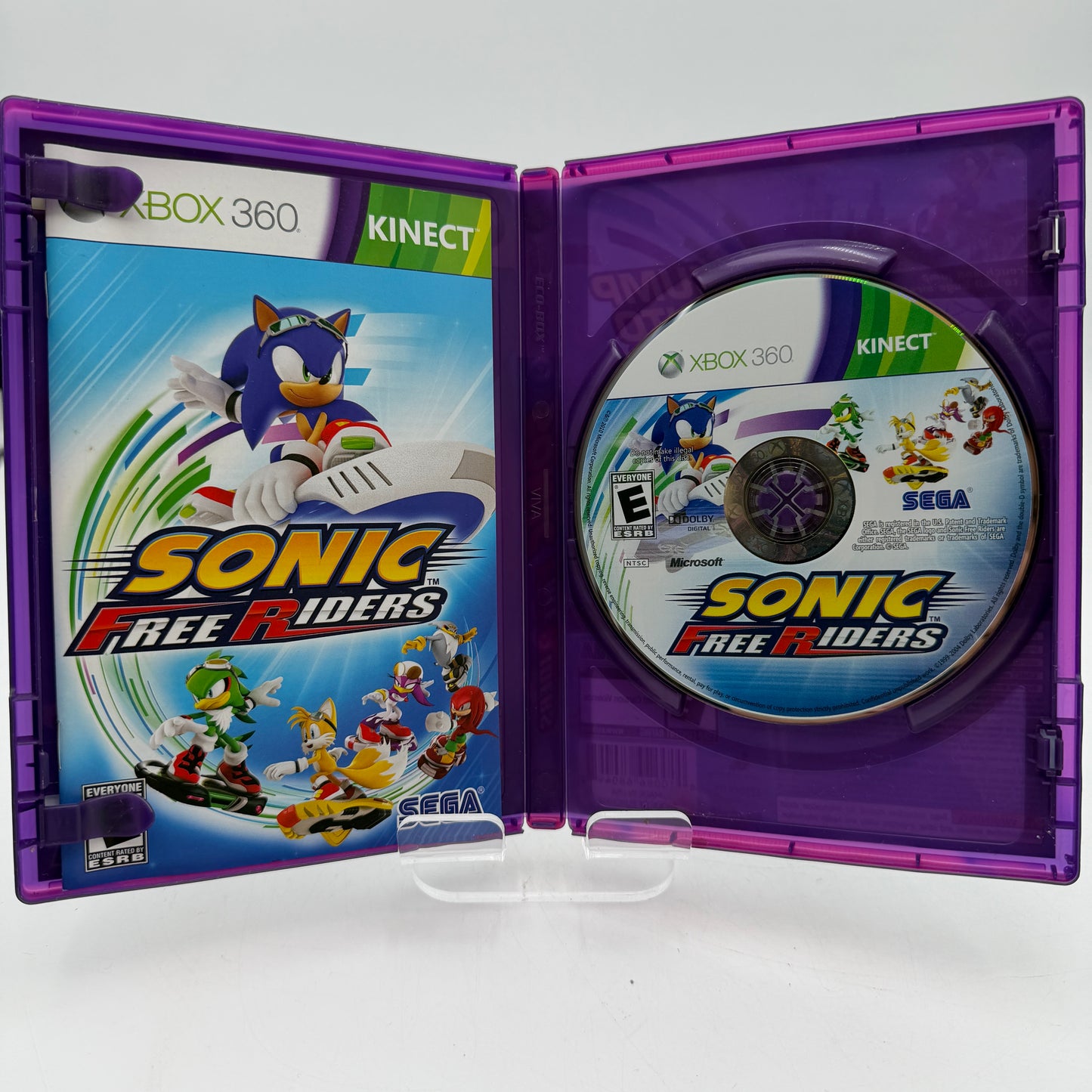 Xbox 360 Sonic Free Riders Video Game with Box