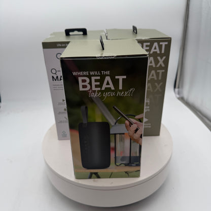 Quickcell Q-BEAT MAX Portable Wireless Bluetooth Speaker, Black, 12-Hour Playtime, IPX4