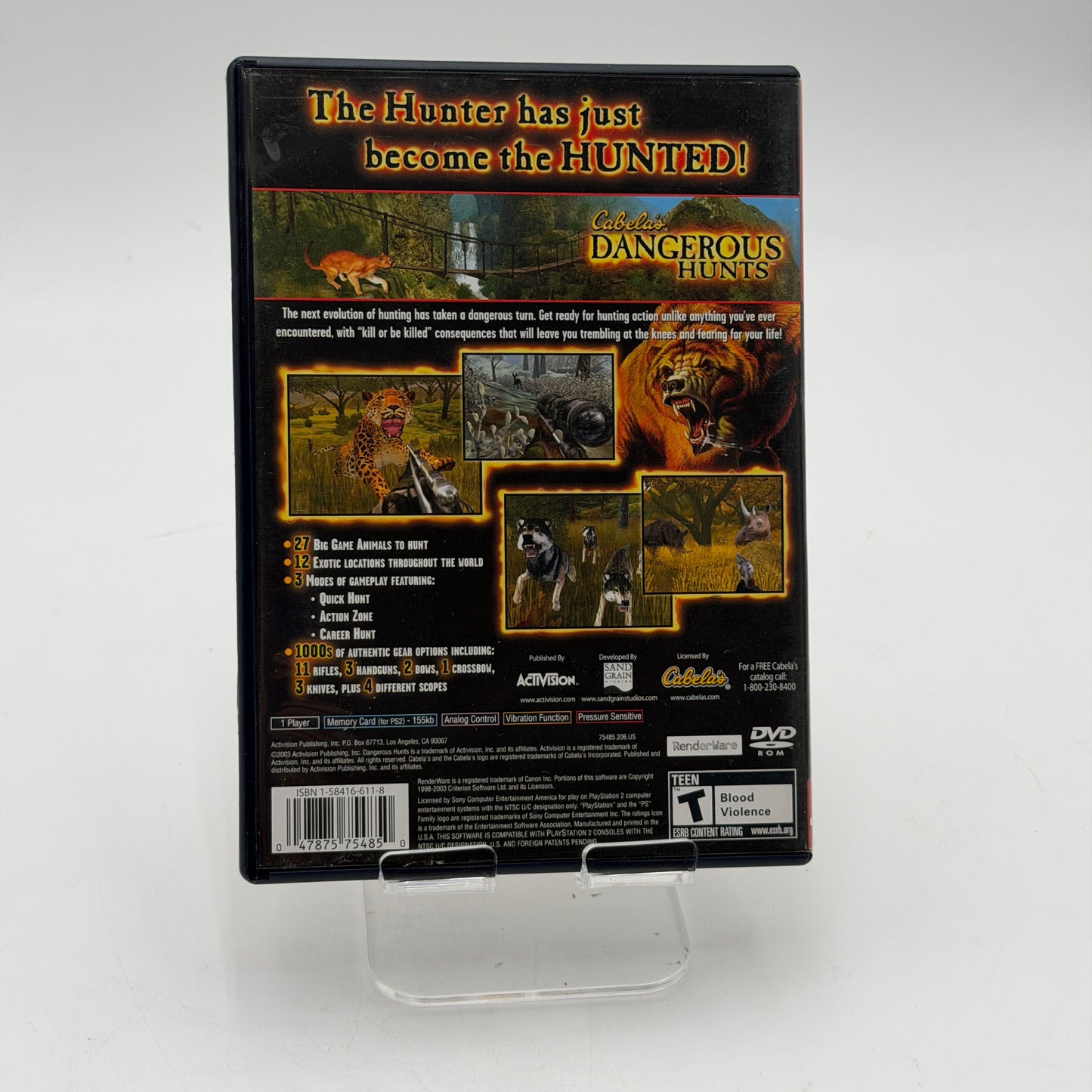 PlayStation 2 Cabela's Dangerous Hunts Game with Box and Manual - Used