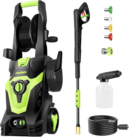 PowRyte Elite Electric Pressure Washer w Hose Reel New In Box