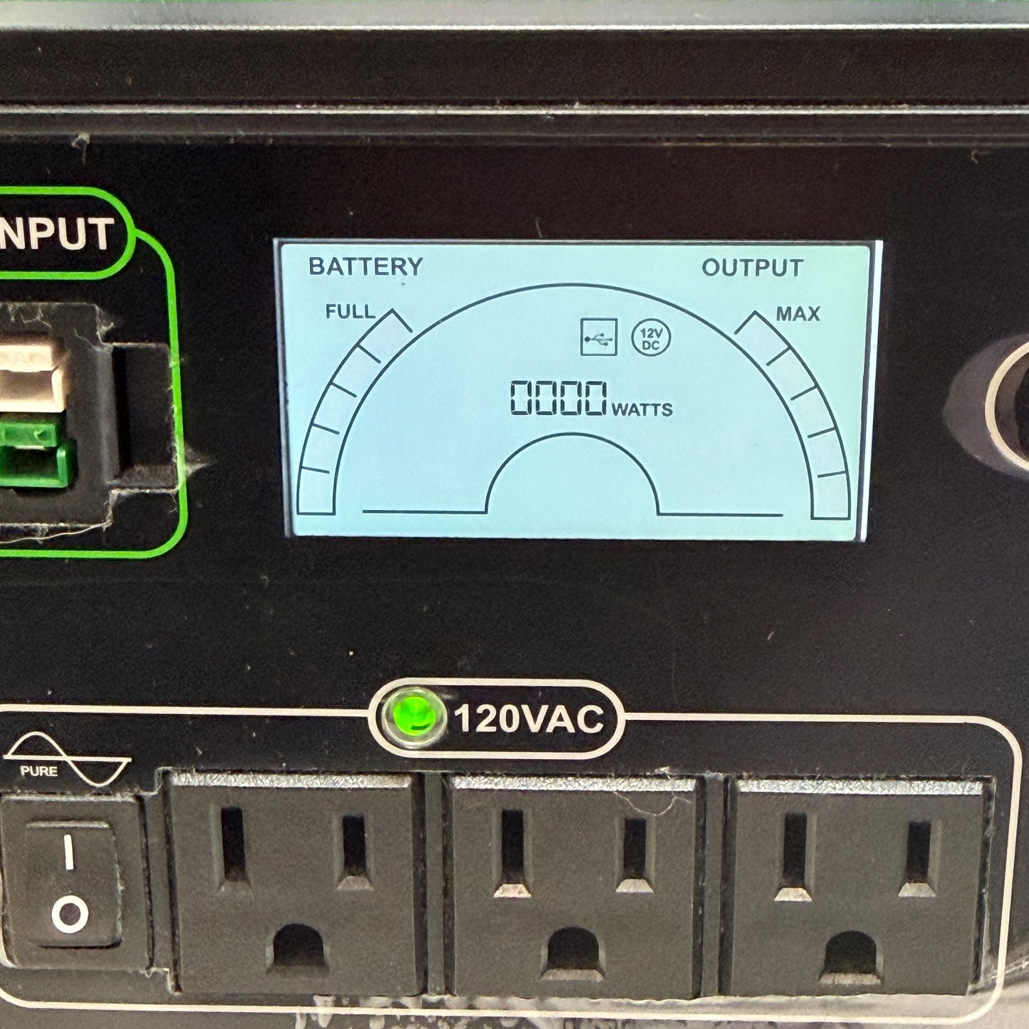Natures Generator Elite Power Supply Green Used