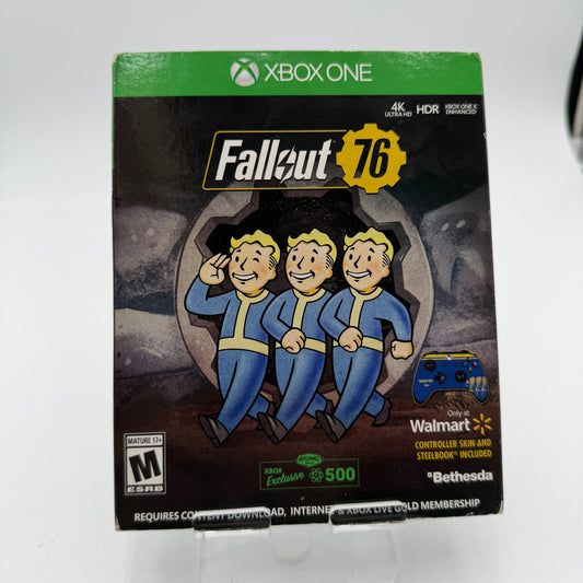 Xbox One Fallout 76 Walmart Steelbook Edition with Box
