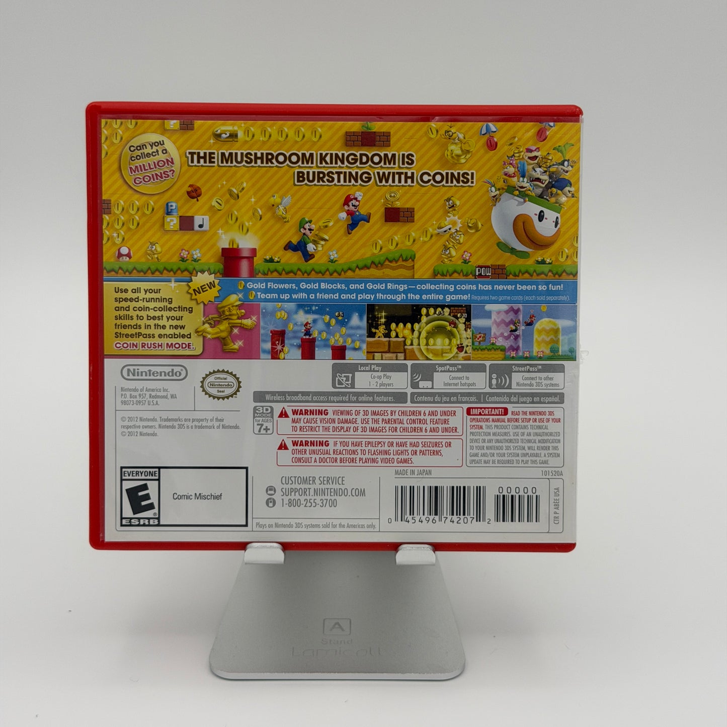 Nintendo 3DS New Super Mario Bros. 2 Red Game with Box Used