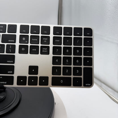 Apple Magic Keyboard with Touch ID & Numeric Keypad A2520 Black Keys Silver