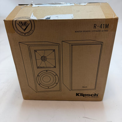 Klipsch Reference R-41M Bookshelf Home Speakers Black New In Box