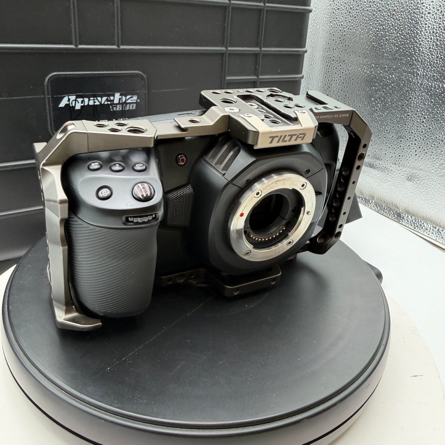 Blackmagic Pocket Cinema Camera 4K 2018 w/ 3 Batteries, Cage, Flight Case