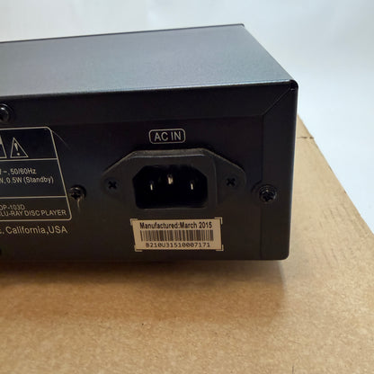 OPPO BDP-103D Blu-Ray Disc Player Black Used With Box