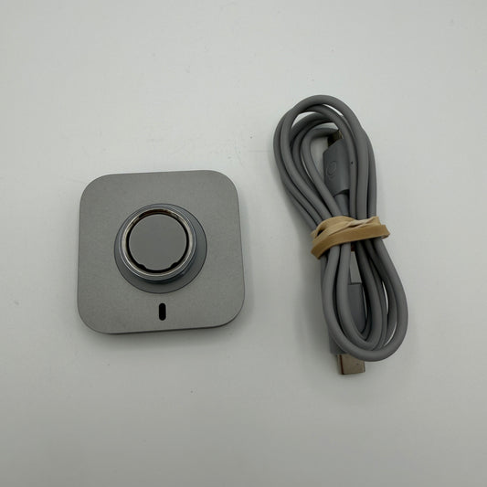Oura Ring 4 Smart Ring Size 7 Black Silver with Charger and Base