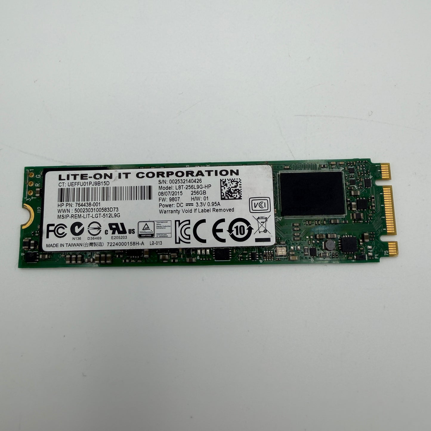 HP Lite-On L8T-256L9G M.2 SATA 256GB SSD 764438-001