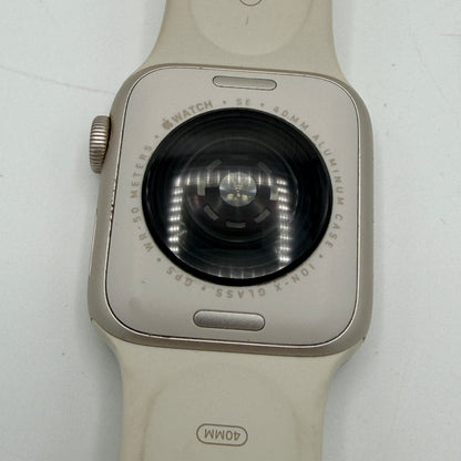Apple Watch SE 2 GPS + Cellular 40mm Aluminum Smart Watch - Silver/Starlight