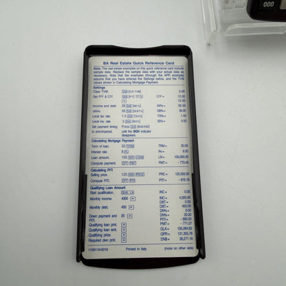Texas Instruments Vintage TI BA Real Estate Business Calculator - Brown - Used