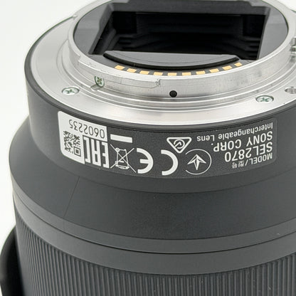 Sony SEL2870 FE 28-70mm f/3.5-5.6 E-Mount Optical Steady Shot Zoom Lens Black
