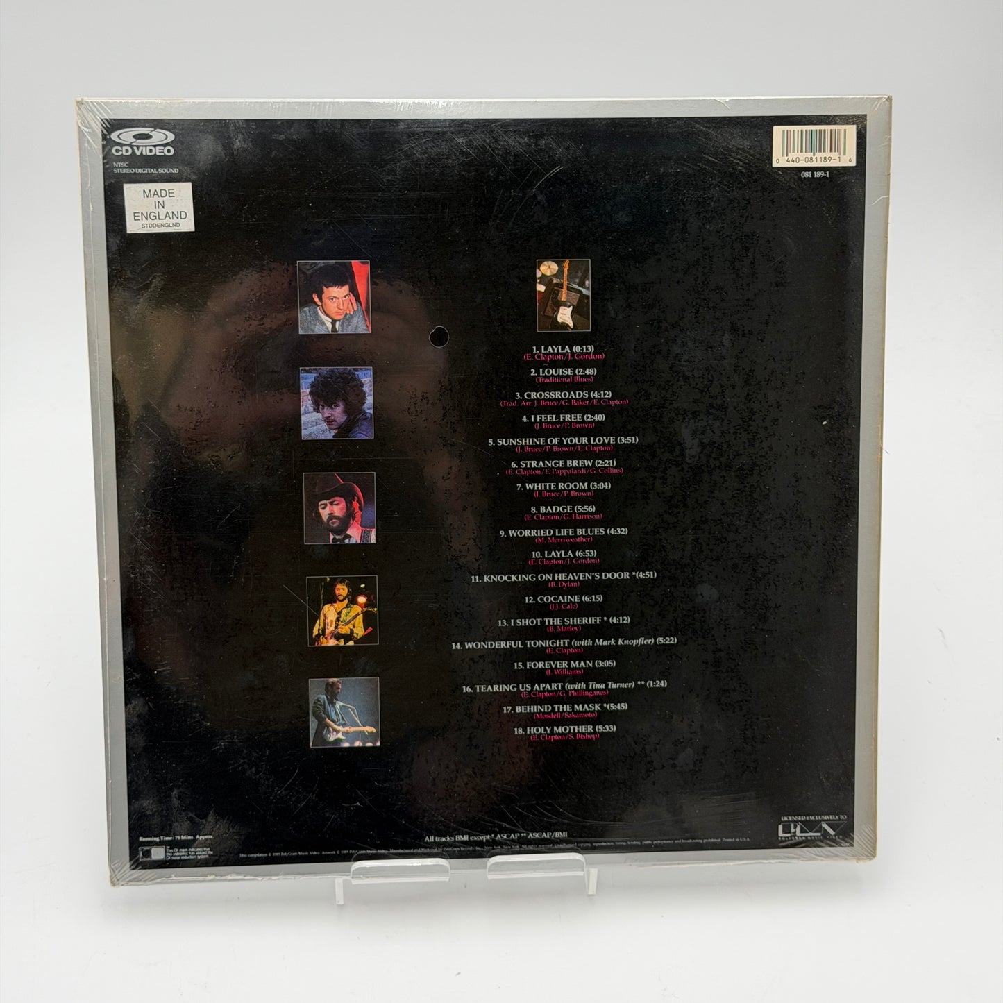 Clapton: The Cream of Eric Laserdisc Brand New Factory Sealed