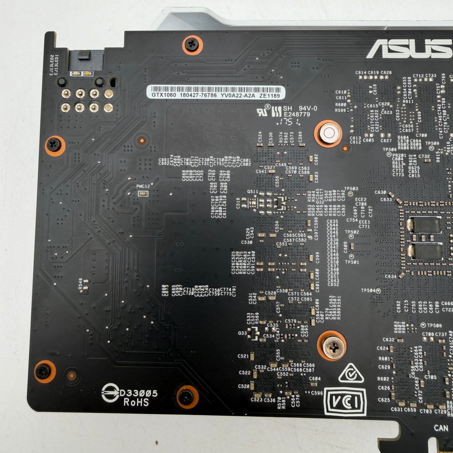 Used Asus GeForce GTX 1060 3GB GDDR5 Graphics Card DUAL-GTX1060-03G White