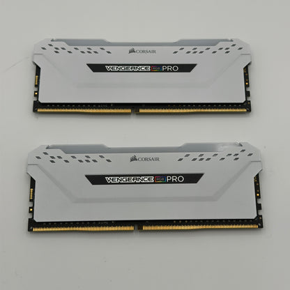 Corsair Vengeance RGB PRO 16GB DDR4 Memory Kit White 3200MHz CL16