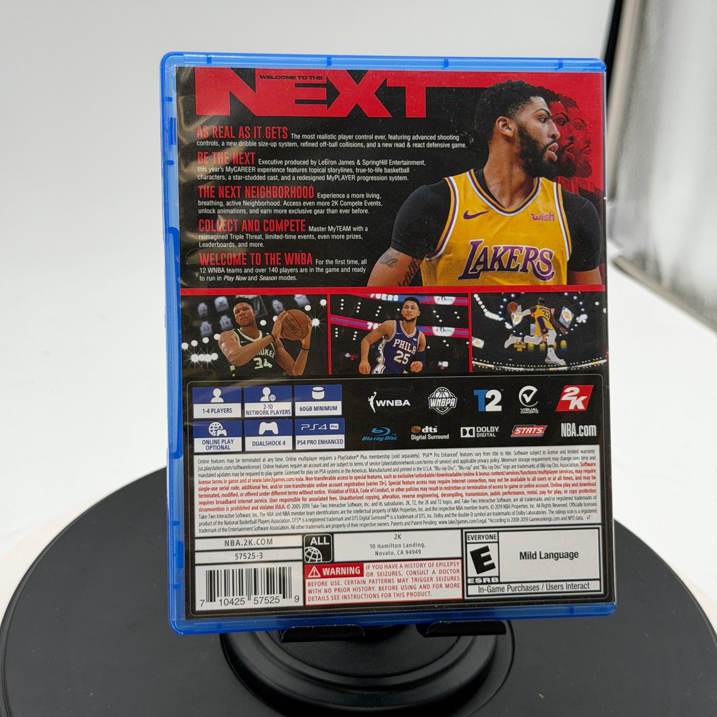 NBA 2K20 for PlayStation 4 Video Game with Box, Manual & Inserts
