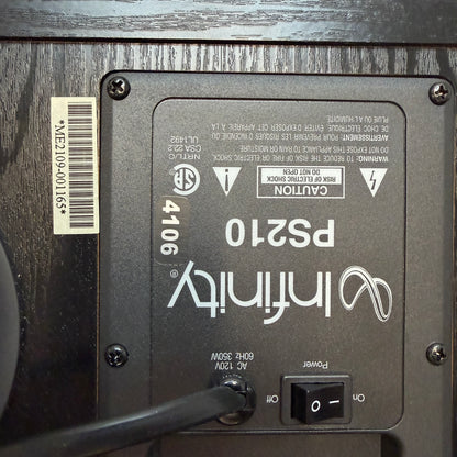 Infinity PS210 Powered Subwoofer Black MINT!
