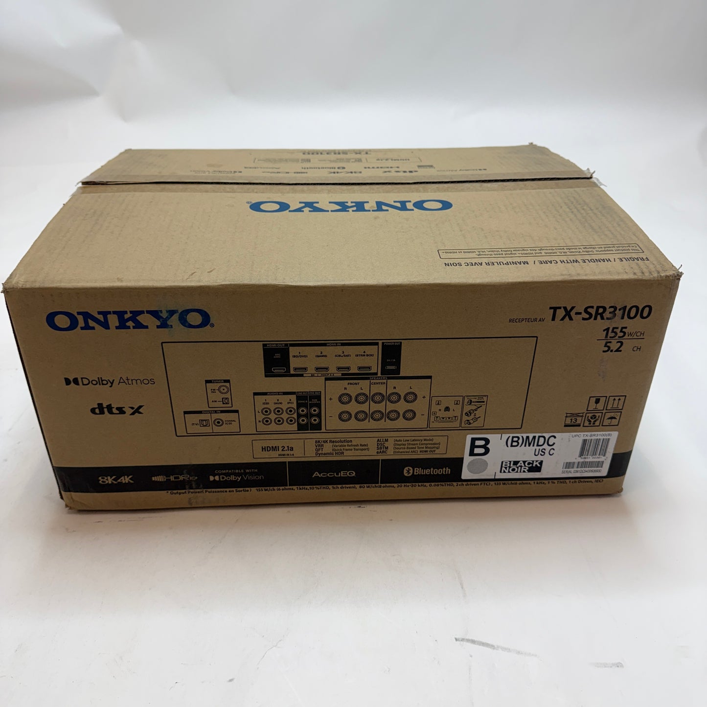 Onkyo TX-SR3100 AV Receiver Black New In Box