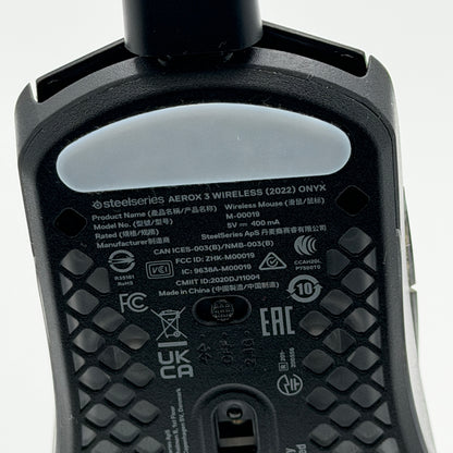 SteelSeries Aerox 3 Wireless Gaming Mouse RGB Optical 18000 DPI Onyx 62612 - Black