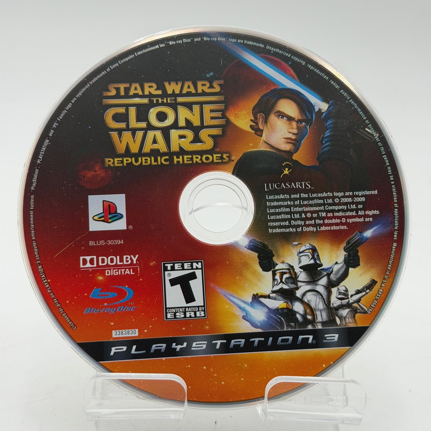Playstation 3 Star Wars Clone Wars Republic Heroes DISC ONLY