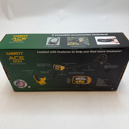 Garrett Ace 300 Metal Detector Black New In Box