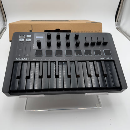 Arturia MiniLab 3 MIDI Controller Silver With Box
