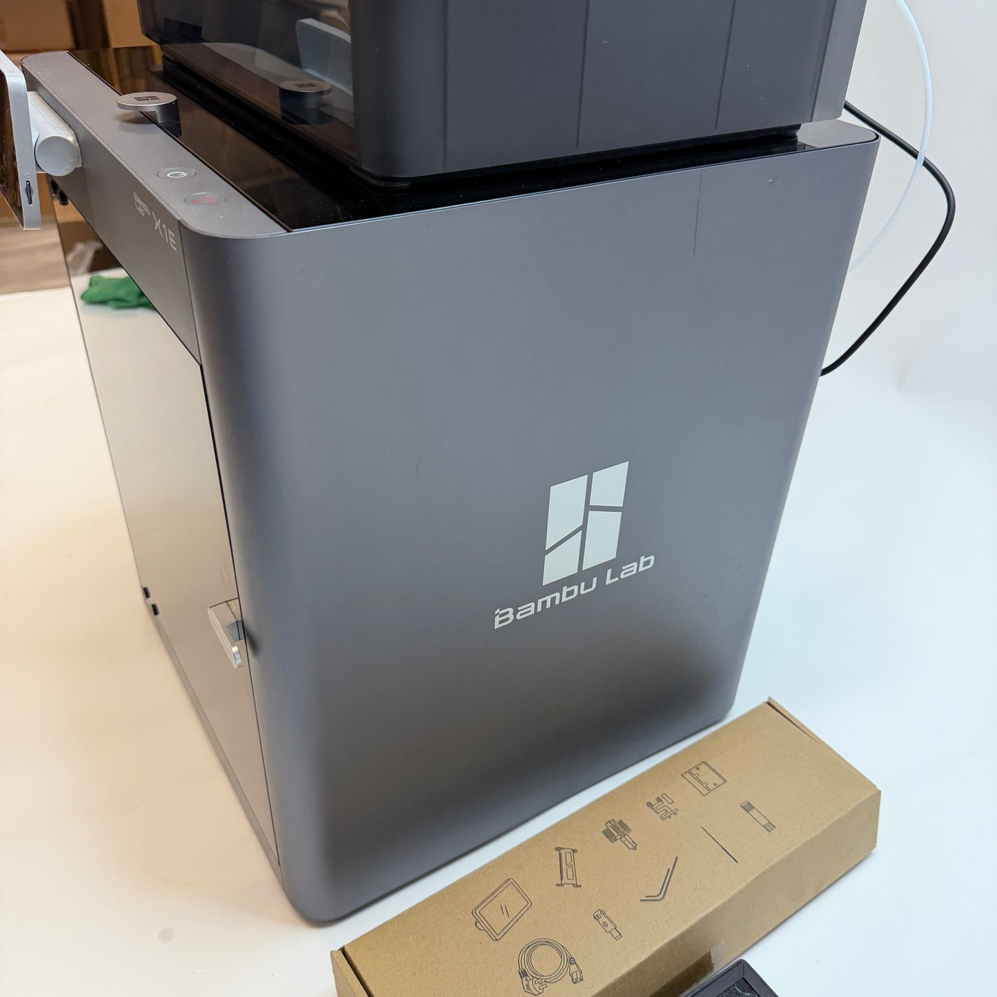 Bambu Lab X1E Combo with AMS 3D Printer, Gray 25 Hours Print Time