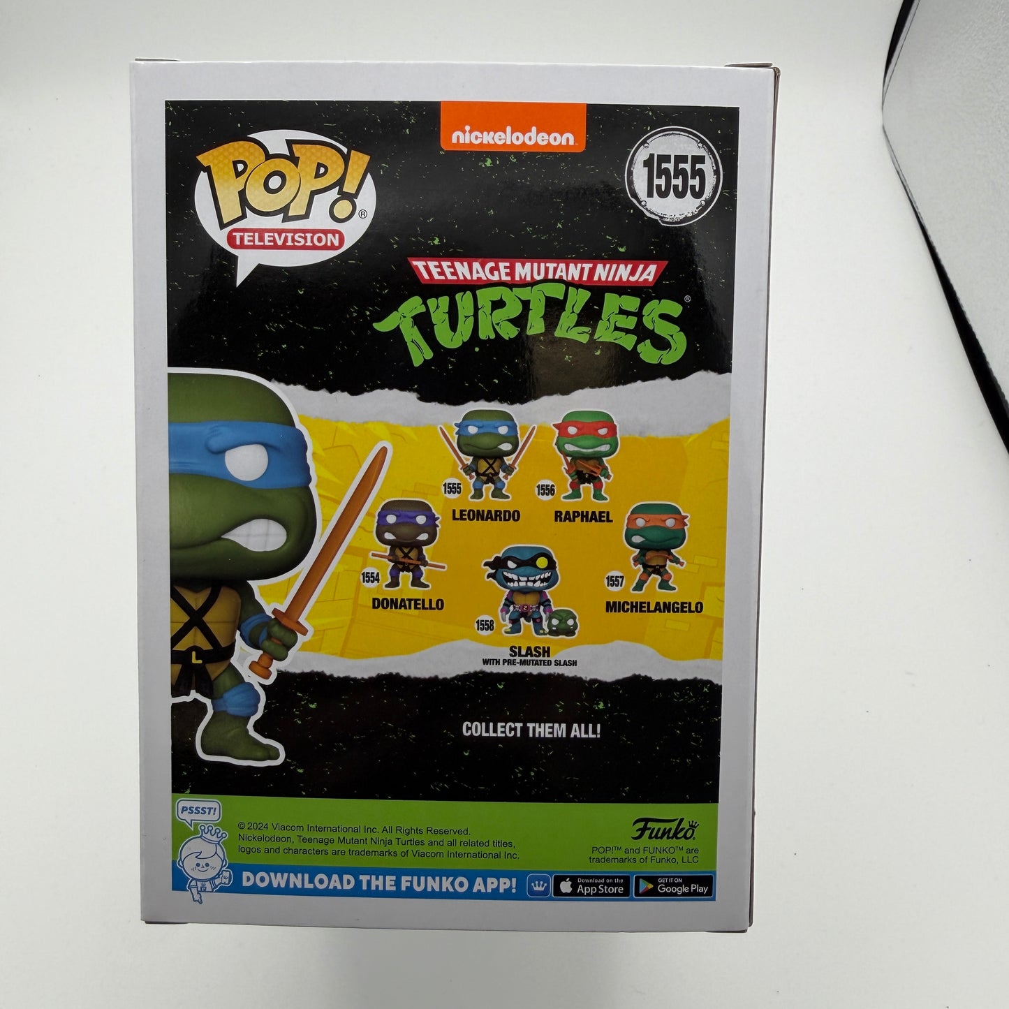 Funko Pop! TMNT Teenage Mutant Ninja Turtles Leonardo with Katana #1555 Collectible Figure