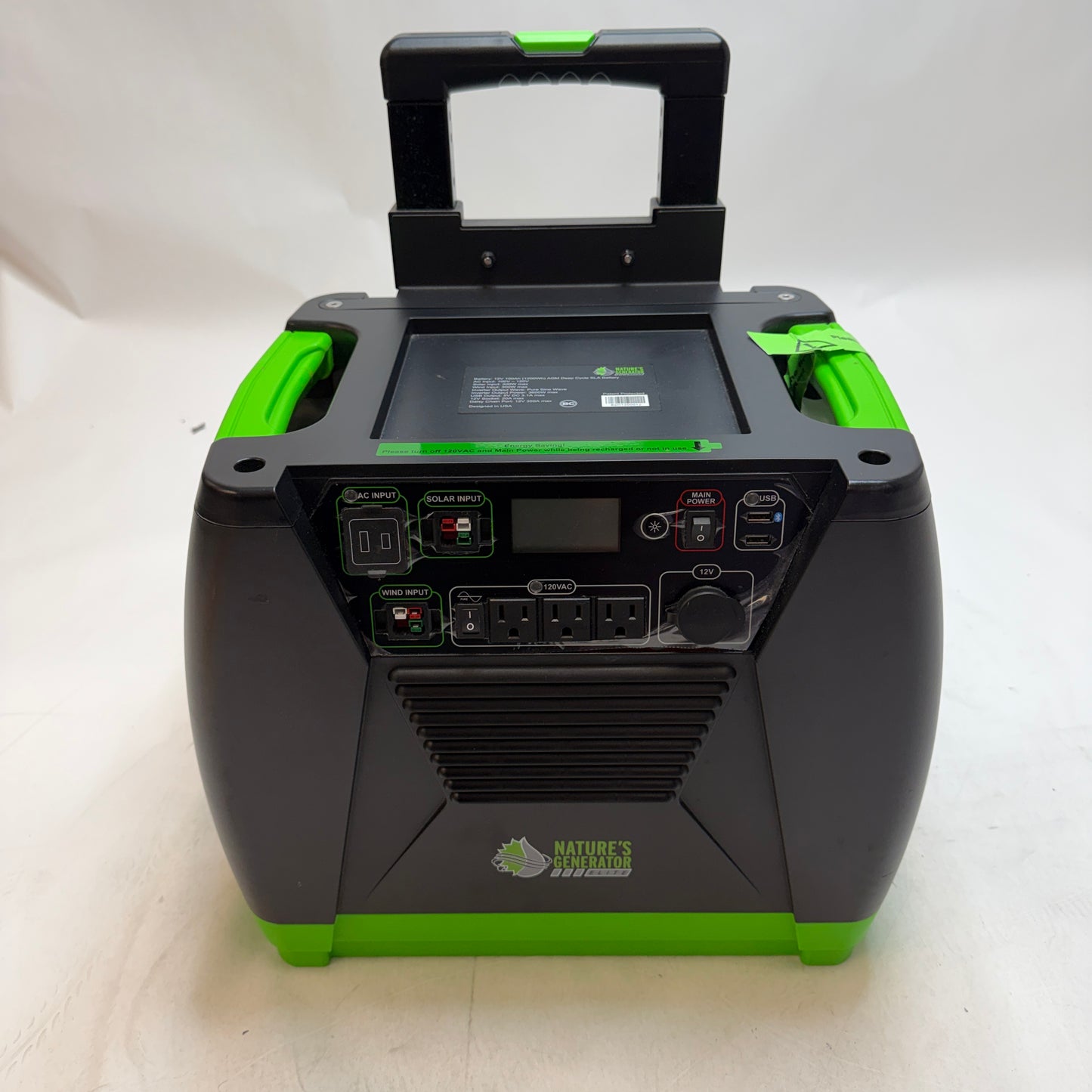 Natures Generator Elite Power Supply Green Used