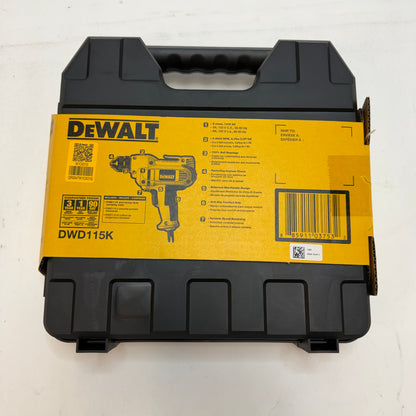 DeWalt DWD115K VSR Corded 120 V 8.0 A Mid-Handle Drill New In Box