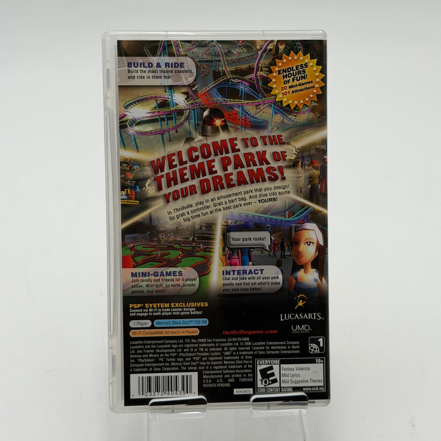 Playstation 2 Thrillville Game with Box CIB