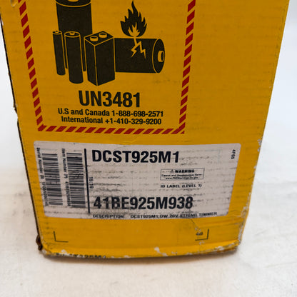 DEWALT DCST925M1R 20V MAX Li-Ion String Trimmer Kit Yellow New In Box