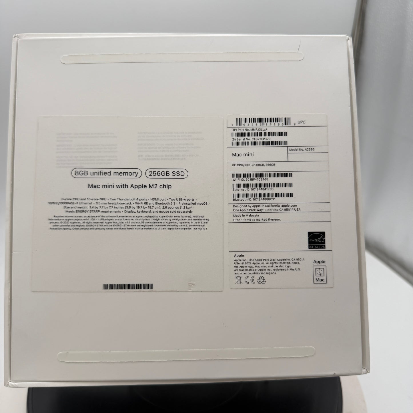 Apple Mac Mini M2 A2686 2023 Desktop Computer Silver