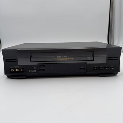 Vintage Toshiba 4 Head VCR VHS Player W-528 Black TESTED