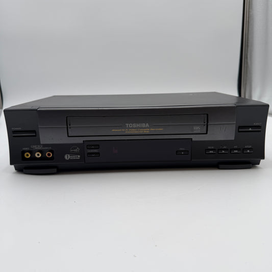 Vintage Toshiba 4 Head VCR VHS Player W-528 Black TESTED