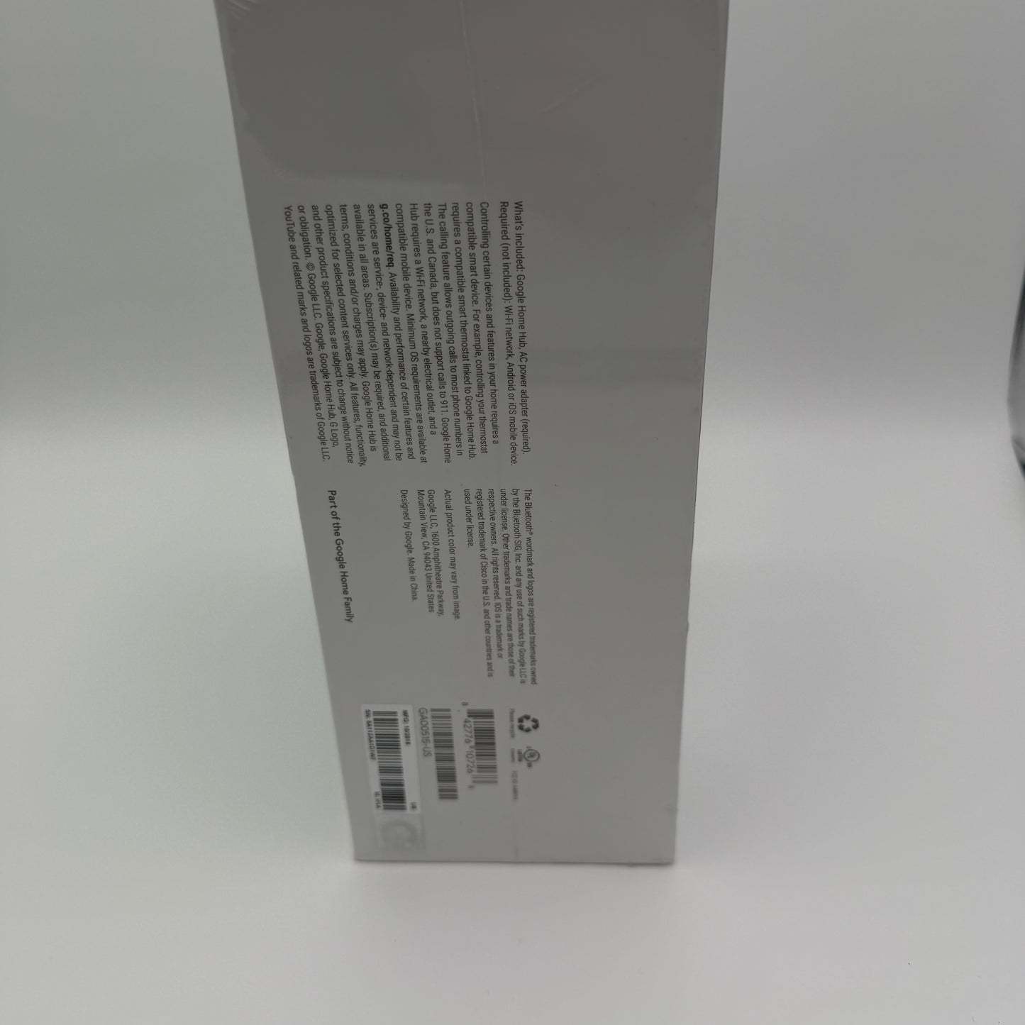 Google Home Hub Smart Display White New In Box GA00515US