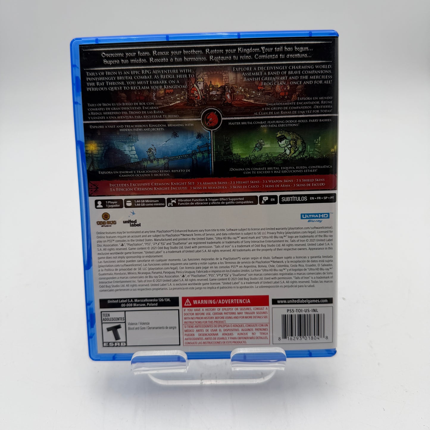 Playstation 5 Tails of Iron Crimson Knight Edition with Box