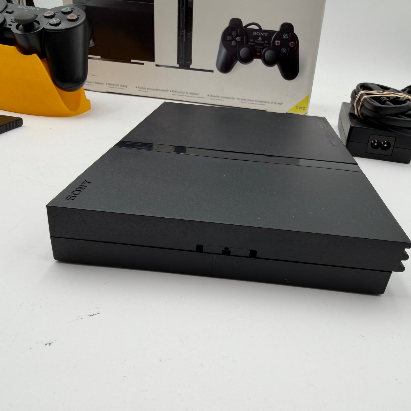 Sony Playstation 2 Slim SPCH-70012 Console Black with Box and Controller