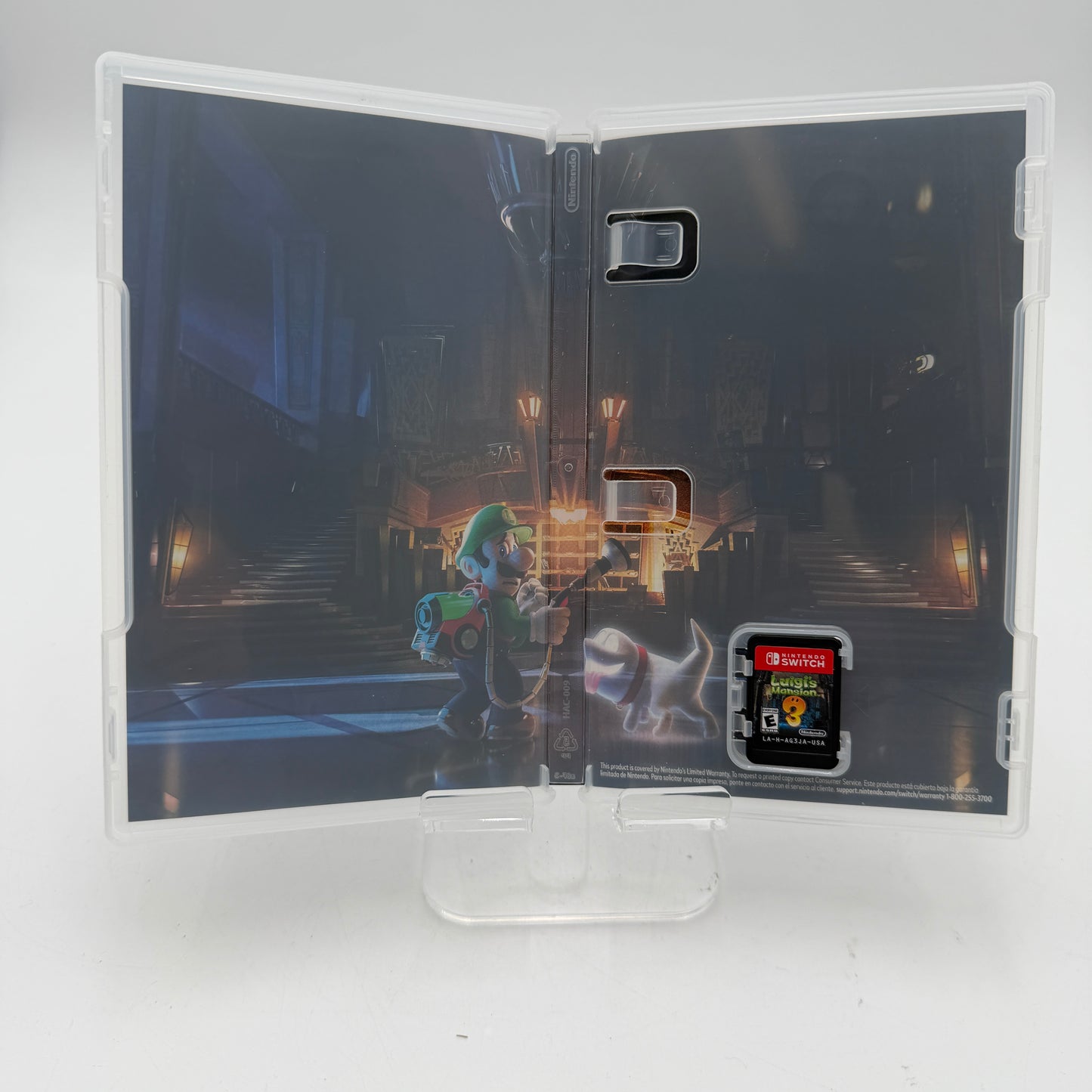 Nintendo Switch Luigi's Mansion 3 Video Game White Used